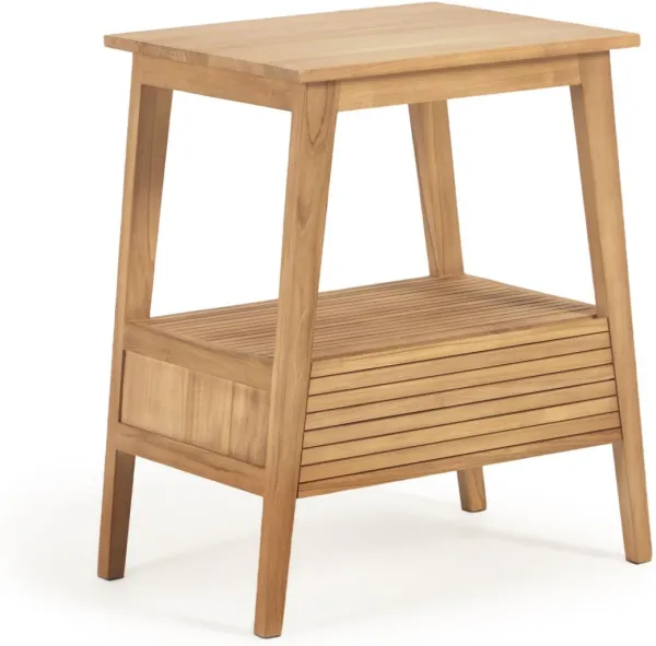 Kuveni, krakk for badet, natur, H80x70x50 cm, massivt tre