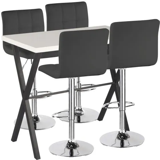 Homeville Barbord sett Grappa/Barstol svart