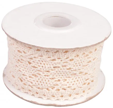 Infinity Hearts Blondebånd/Blondebånd Beige 42mm 2,5m