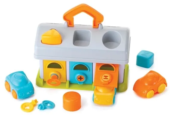 B-Kids Infantino Garasje med 3 biler og nøkler