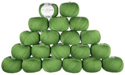 Infinity Hearts Rose 8/4 Garnpakke Unicolor 156 Grønn - 20 stk - Infinity Hearts Rose 8/4 Garnpakke Unicolor 156 Grønn - 20 stk