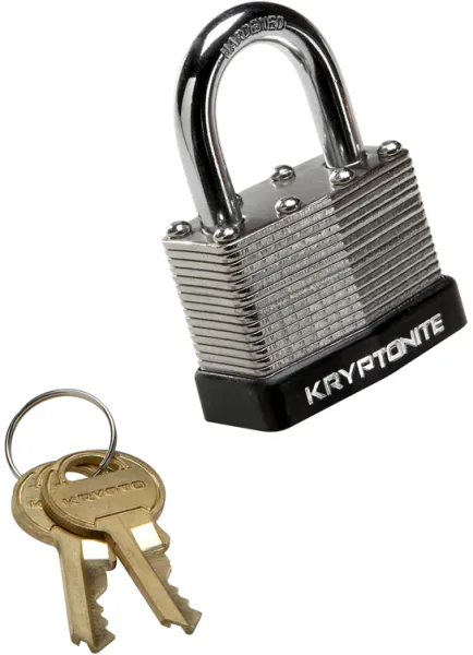 Kryptonite Padlock - Hengelås med nøkkel - Herdet stål - 44mm