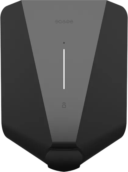 Easee LITE ladeboks 11 kW med kWh-måler, Type 2, WiFi og 4G, svart