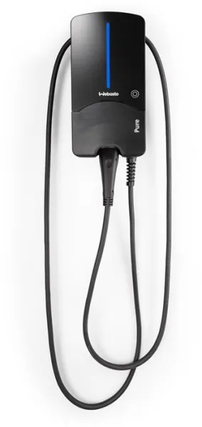 Webasto Pure Ladeboks 11 kW Type 2 Black Edition med 7 m kabel - Integrert jordfeilbeskyttelse Type B