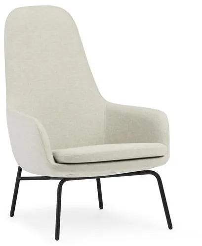 Normann Copenhagen Era Lenestol Høy Svart Stål/Main Line Flax MLF20