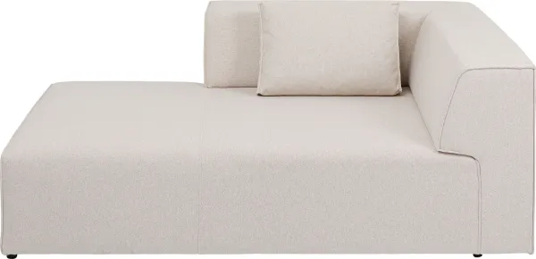 KARE DESIGN Infinity Ottoman Elements Cream Left Modul - kremfarget polyester og polypropylen