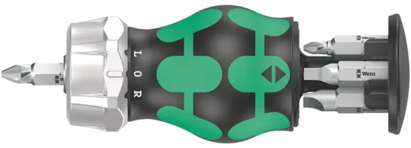 Wera Kraftform Kompakt Stubby Magasin RA 1, 6-delt