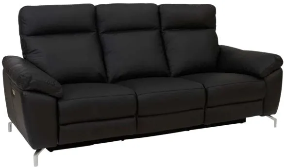 Furnhouse Selesta 3 pers. lær svart 222x96x101cm