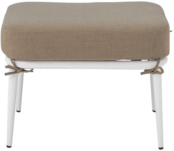 CREATIVE COLLECTION Cia krakk, med pute - tau og hvitt metall